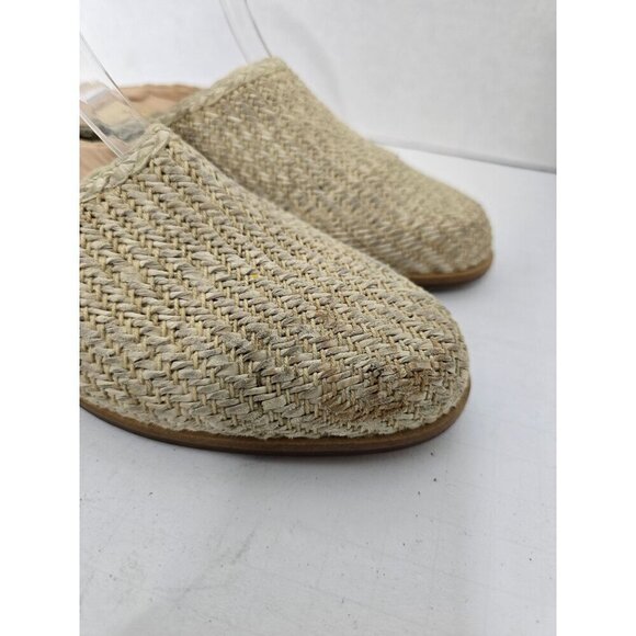Vintage Enzo Angiolini Tan Woven Slip On Mule - Picture 8 of 14